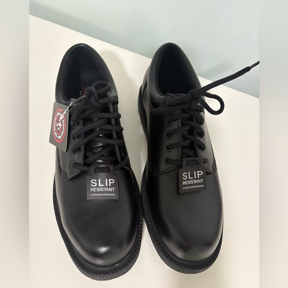 Skechers Slip Resistant Work Shoes Cottonwood Cantix Black Size 11.5 NEW! - Picture 10 of 14